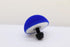 Electric Blue Flocked Round Puppet Nose - 40mm - FurriFingers
